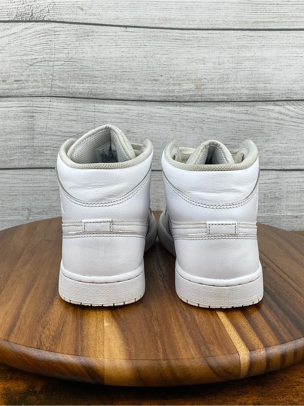 Nike Air Jordan 1 Mid Triple White Men’s Shoes 554724-136 Sneaker Size 8